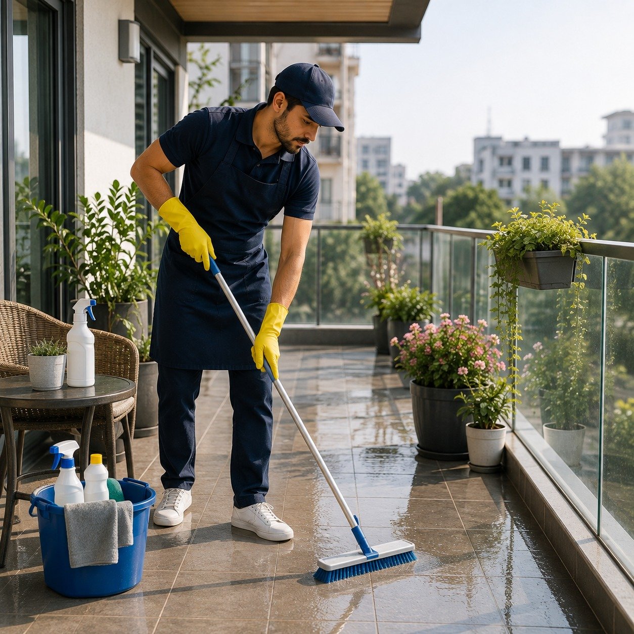 Professional roof cleaning services