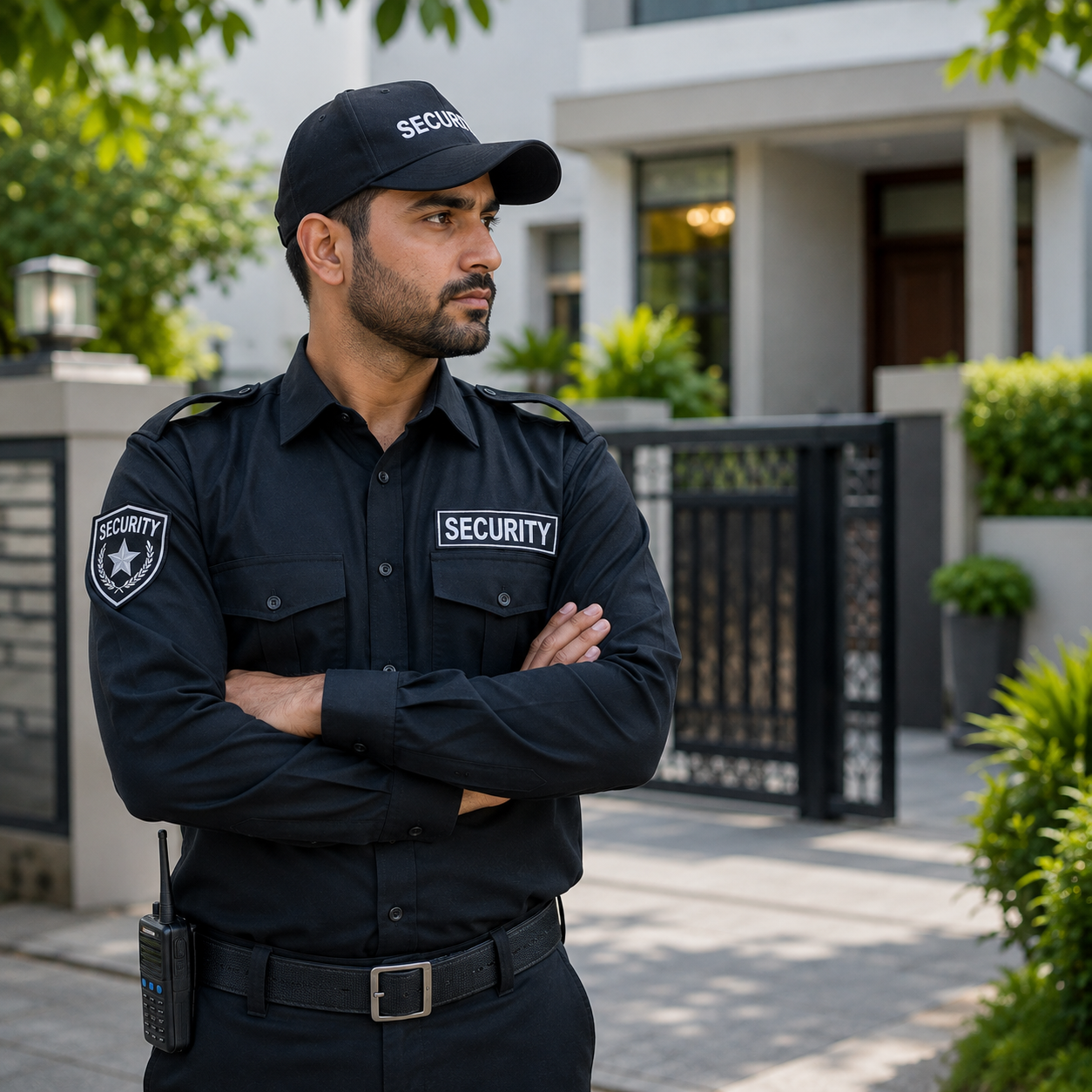 Professional home security guard